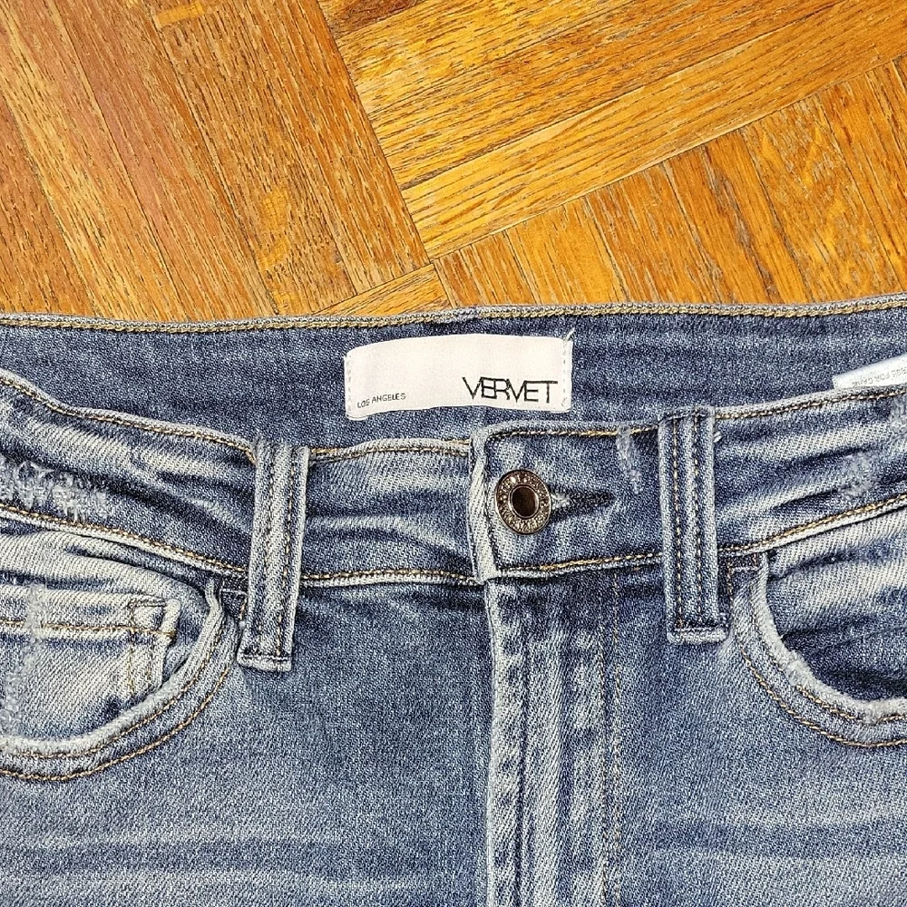 Vervet Women's High Rise Distressed Skinny Denim Jeans Size 26 - Picture 2 of 9